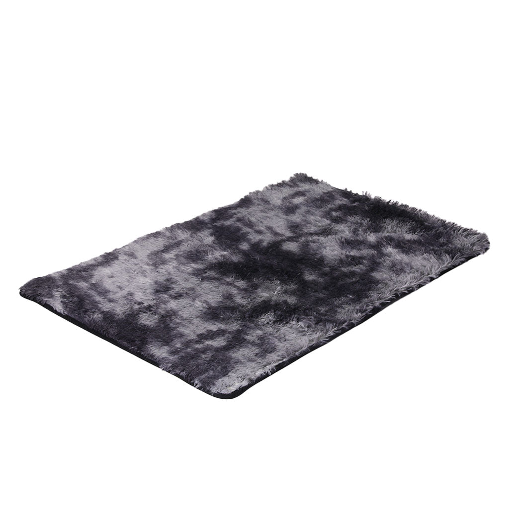 Floor Rug Shaggy Rugs Soft Large Carpet Area Tie-dyed Midnight City 200x300cm