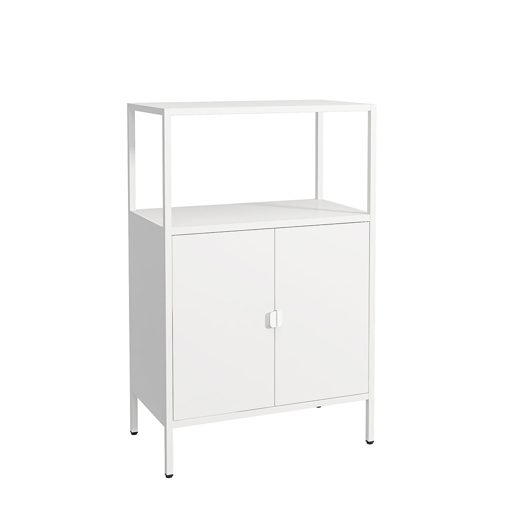 Levede Filing Cabinet Storage Office Cabinets 4 Tier Metal Home Shelves White