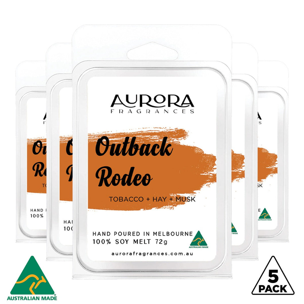 Aurora Outback Rodeo Soy Wax Melts Australian Made 72g 5 Pack